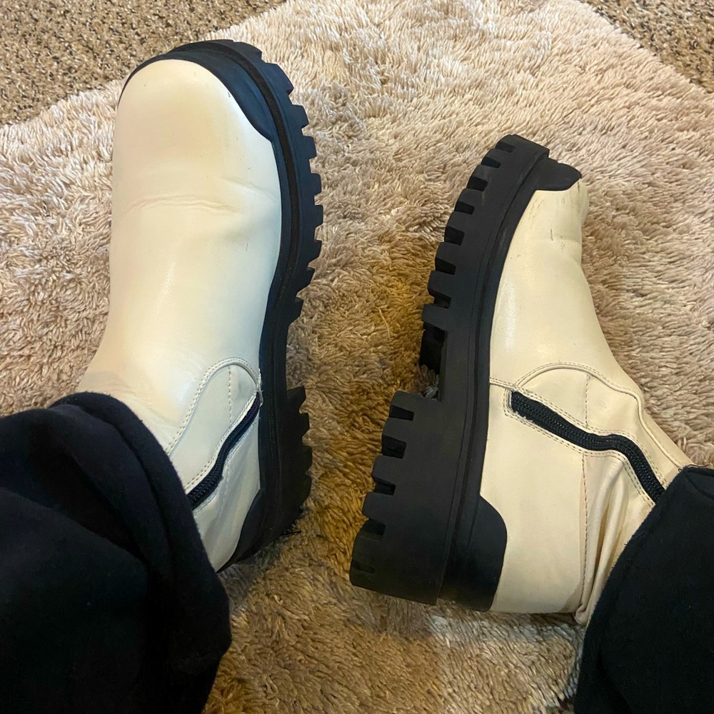 White Forever 21 boots